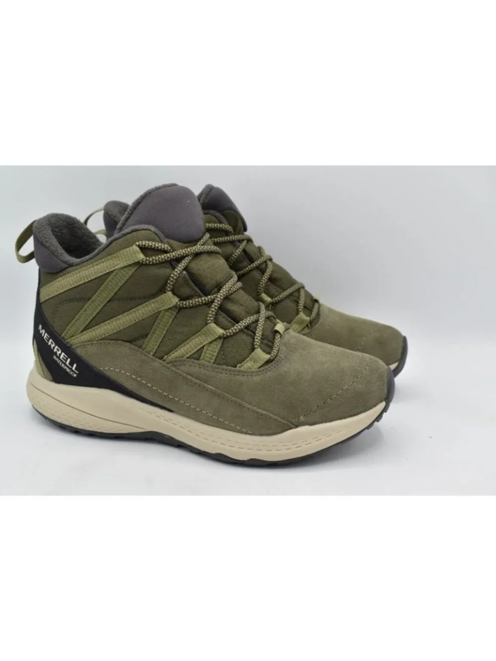 Merrell Womens 11 Bravada Edge 2 Olive Thermo Demi Insulated WP Winter‎ Boot